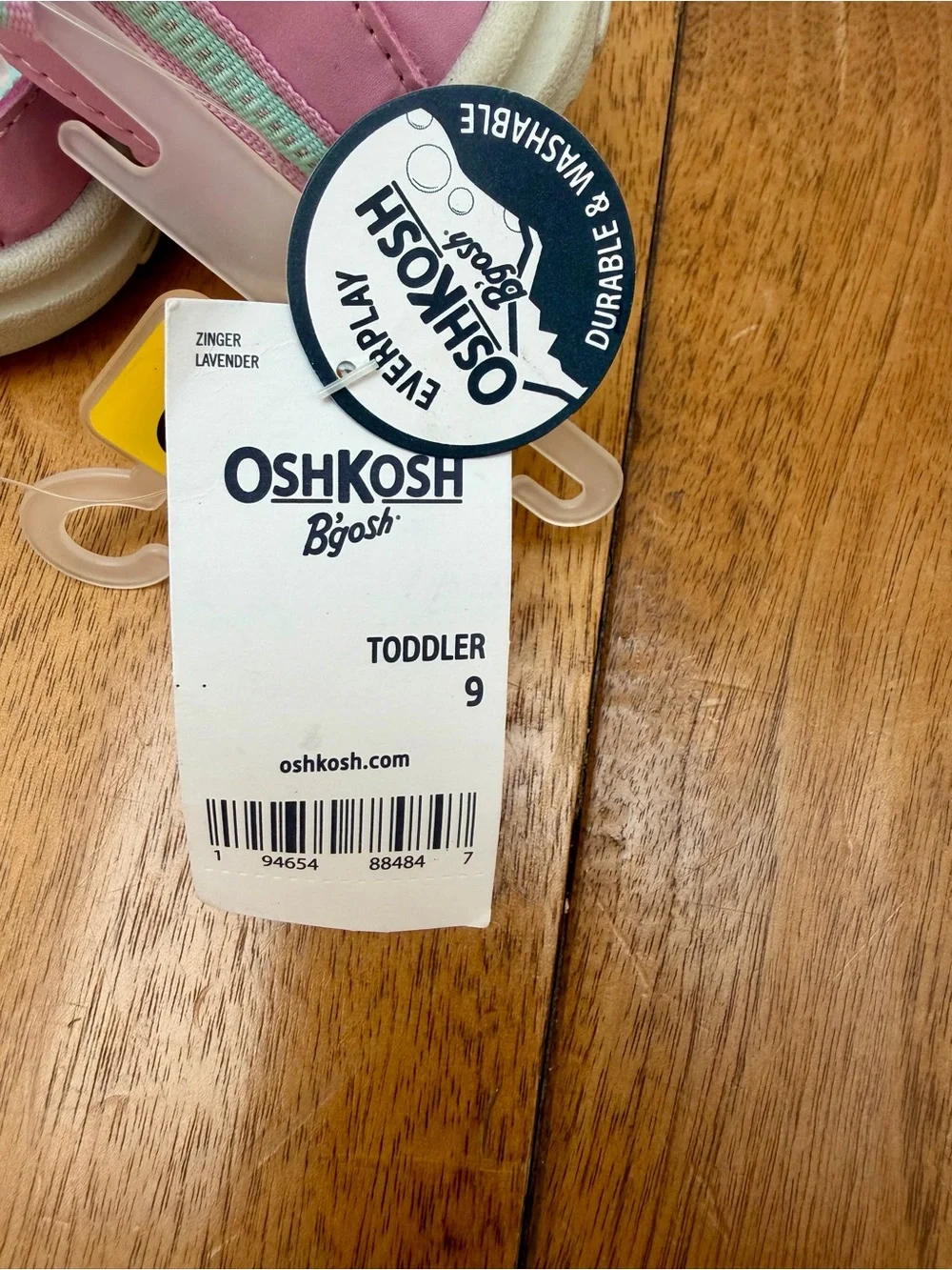OshKosh B’gosh EverPlay Toddler Water Sandals Pink & Mint Size 9 NWT